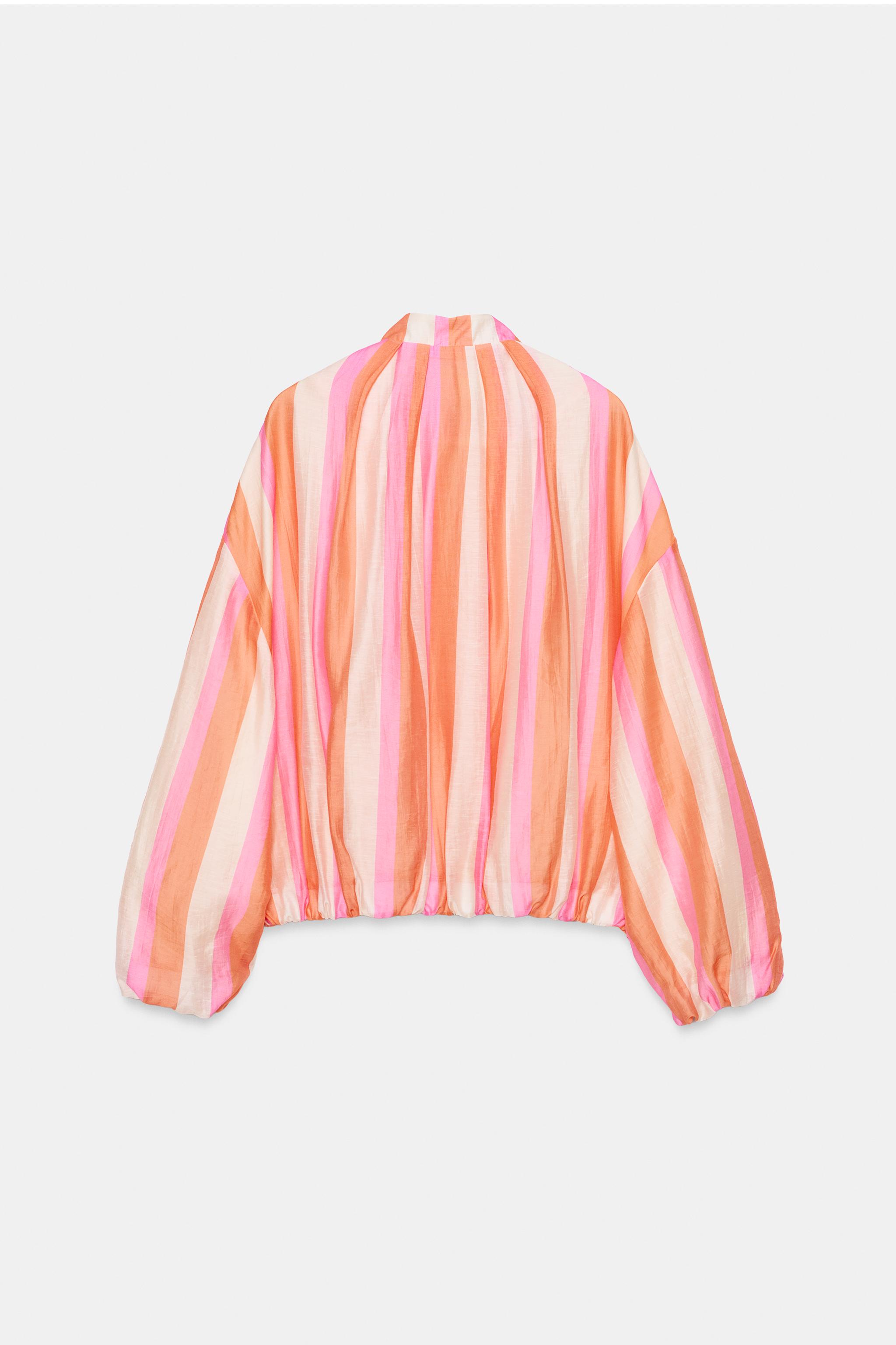STRIPED BOMBER JACKET